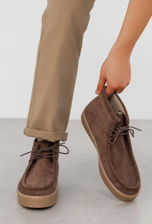 Desert Boots with Crepe Sole - Καφέ