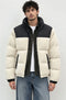 Two-Tone Sherpa Puffer Jacket - μπροστά