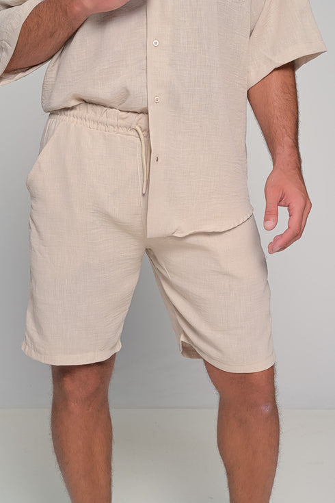 Set Oversized Linen Mallorca-Beige