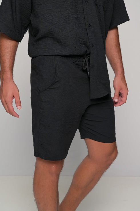 Set Oversized Linen Mallorca-Black