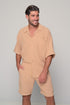 Set Oversized Linen Mallorca-Brown