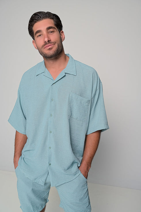 Set Oversized Linen Mallorca - Mint