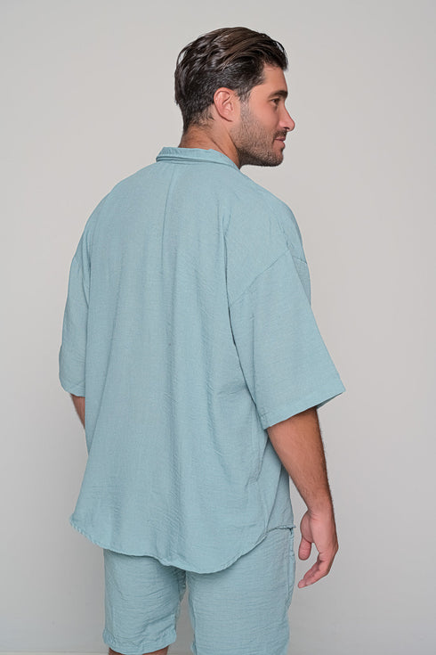 Set Oversized Linen Mallorca - Mint