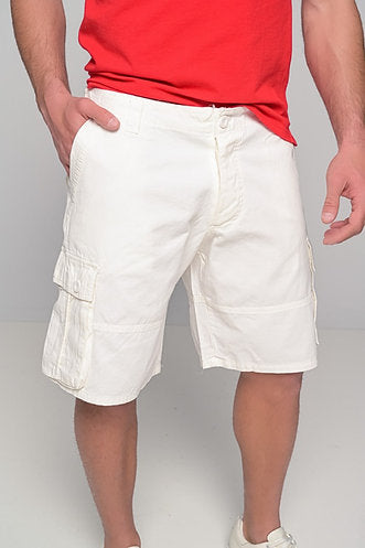 Cargo Shorts - White
